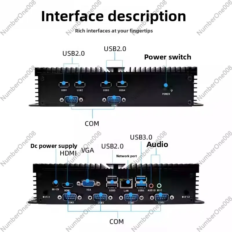 12th Gen Core I5/i7 Dual LAN D - Fanless Industrial Pc Rs485 Core I7 review and price